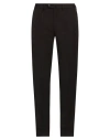 Caruso Man Pants Dark Brown Size 40 Polyester, Wool In Brown