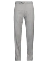 Caruso Man Pants Grey Size 40 Wool In Grey
