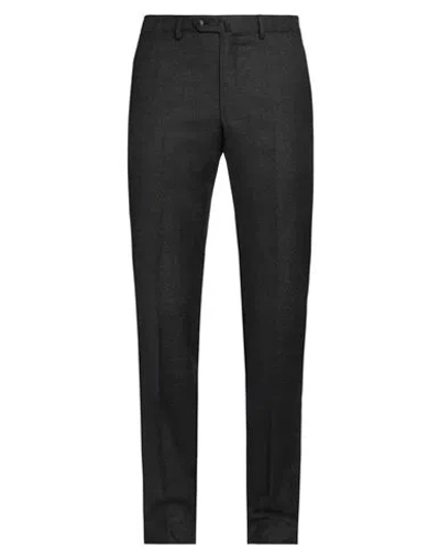 Caruso Man Pants Lead Size 38 Wool In Grey