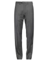 Caruso Man Pants Lead Size 40 Wool In Grey