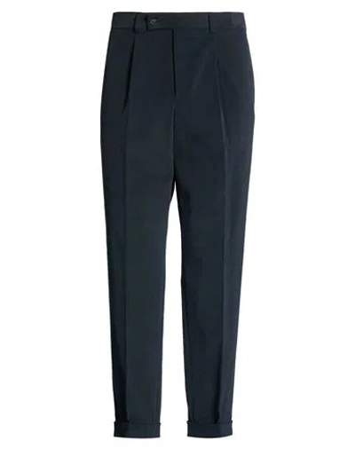 Caruso Man Pants Midnight Blue Size 34 Cotton, Elastane