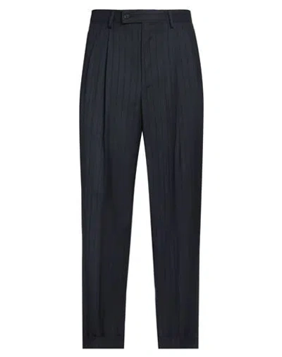 Caruso Man Pants Midnight Blue Size 36 Wool