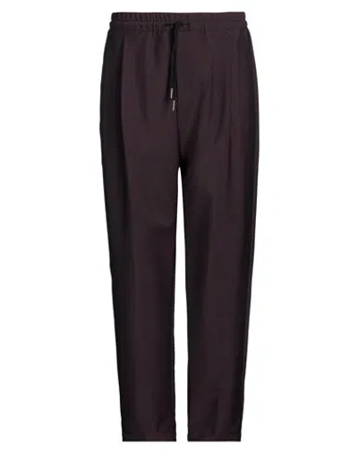 Caruso Man Pants Plum Size 30 Wool, Mohair Wool In Purple