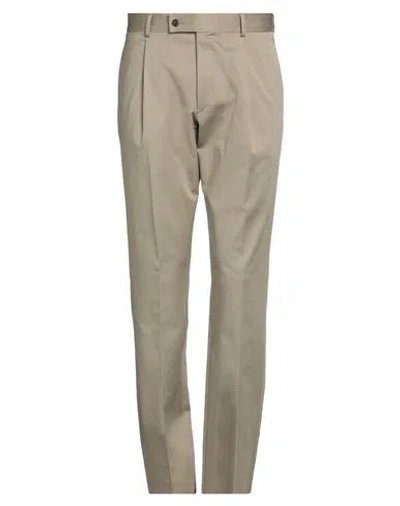 Caruso Man Pants Sage Green Size 36 Cotton, Elastane