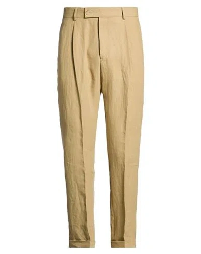 Caruso Man Pants Sand Size 32 Linen