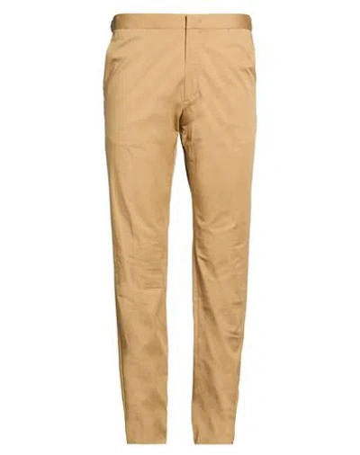 Caruso Man Pants Sand Size 40 Cotton, Elastane In Neutral