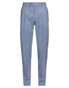 Caruso Man Pants Slate Blue Size 38 Wool