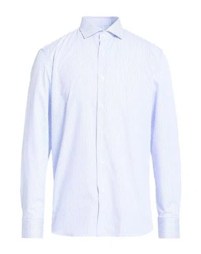 Caruso Man Shirt Blue Size 17 ½ Cotton