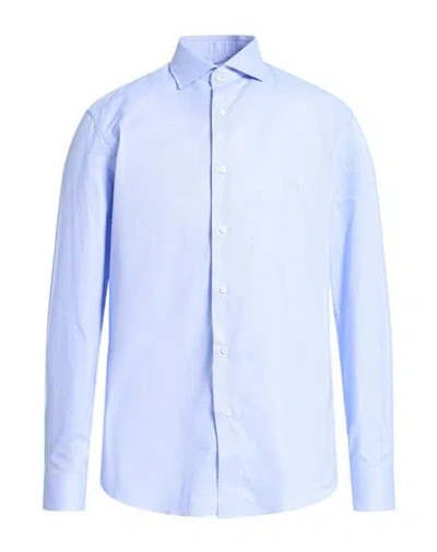 Caruso Man Shirt Light Blue Size 17 ½ Cotton