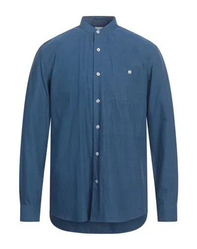 Caruso Man Shirt Light Blue Size L Cotton