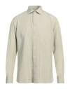 Caruso Man Shirt Sage Green Size 16 ½ Cotton