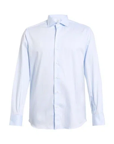Caruso Man Shirt Sky Blue Size 16 ½ Cotton