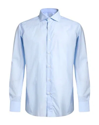 Caruso Man Shirt Sky Blue Size 16 ½ Cotton