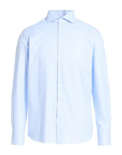 Caruso Man Shirt Sky Blue Size 17 ½ Cotton