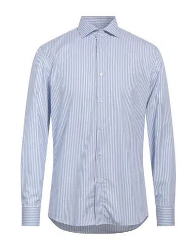Caruso Man Shirt Sky Blue Size 17 ½ Cotton