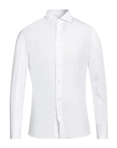 Caruso Man Shirt White Size 15 Cotton