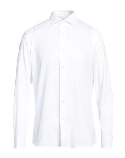 CARUSO CARUSO MAN SHIRT WHITE SIZE 15 COTTON