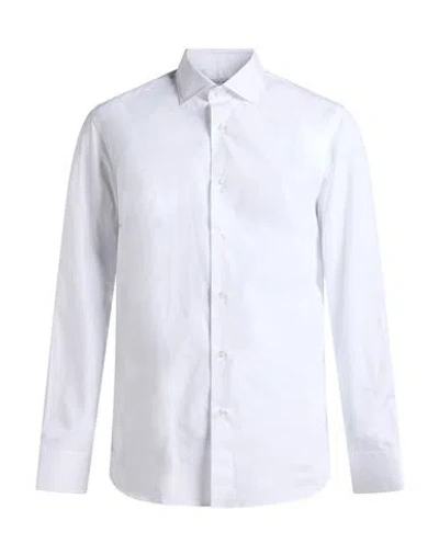 Caruso Man Shirt White Size 17 ½ Cotton