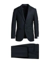 Caruso Man Suit Black Size 42 Wool In Black