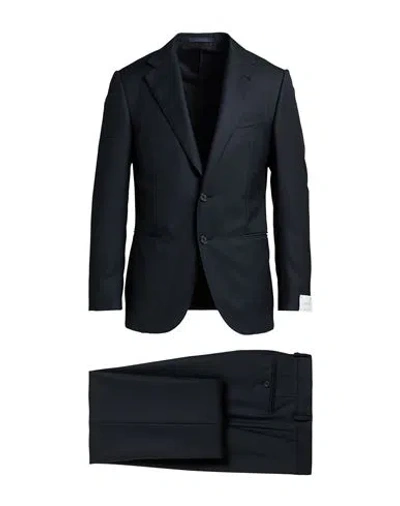 Caruso Man Suit Black Size 42 Wool