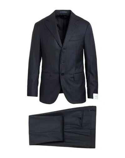 Caruso Man Suit Black Size 44 Super 180s Wool