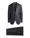 Caruso Man Suit Charcoal Size 50 Super 170s Wool In Multi
