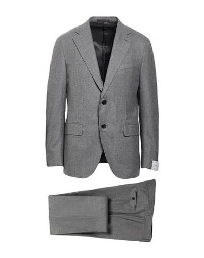 Caruso Man Suit Grey Size 40 Wool