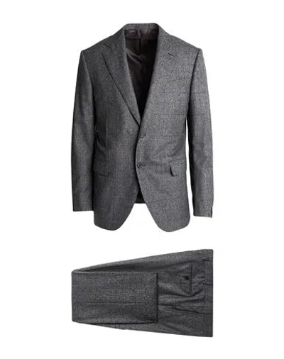 Caruso Man Suit Grey Size 42 Wool In Gray