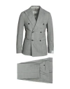 Caruso Man Suit Grey Size 42 Wool In Gray