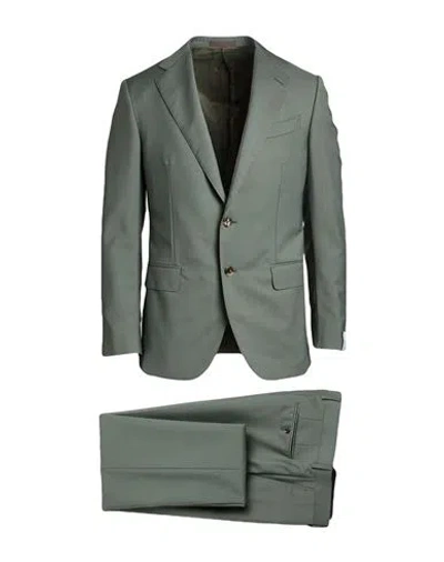 Caruso Man Suit Grey Size 42 Wool, Mohair Wool