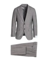 Caruso Man Suit Grey Size 44 Wool In Gray