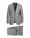 Caruso Man Suit Grey Size 44 Wool In Gray