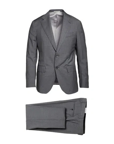 Caruso Man Suit Grey Size 46 Wool