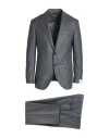 Caruso Man Suit Grey Size 48 Wool In Gray