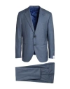 Caruso Man Suit Light Blue Size 42 Wool In Blue