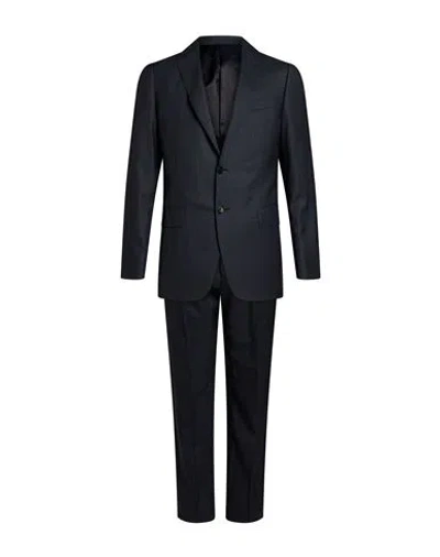 Caruso Man Suit Midnight Blue Size 36 Wool