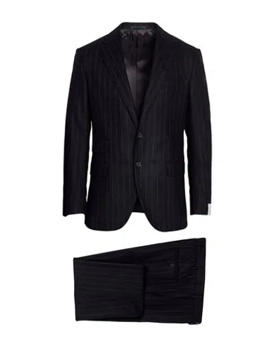 Caruso Man Suit Midnight Blue Size 36 Wool