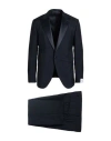 Caruso Man Suit Midnight Blue Size 40 Wool, Mohair Wool In Multi