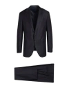 Caruso Man Suit Midnight Blue Size 48 Wool In Blue