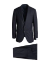 Caruso Man Suit Navy Size 50 Super 170s Wool In Blue