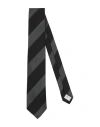Caruso Man Ties & Bow Ties Charcoal Size - Silk, Cotton In Gray