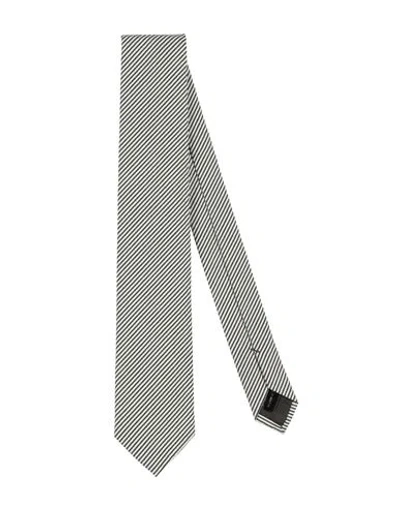 Caruso Man Ties & Bow Ties Dark Brown Size - Cotton, Lycra In Gray