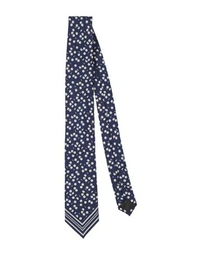 Caruso Man Ties & Bow Ties Midnight Blue Size - Cotton, Silk