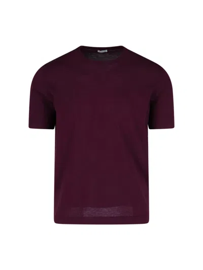 Caruso Men's 100% Cotton Bright T-shirt In Red