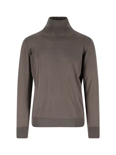 Caruso Men's Turtleneck Sweater In Brown