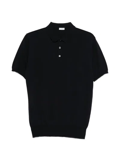 Caruso Navy Polo Shirt In Black