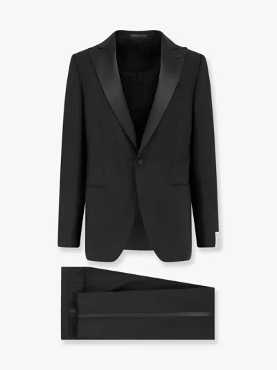 Caruso Norma Wool And Mohair Smoking In Black