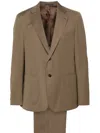 Caruso Notched-lapels Single-breasted Suit In Neutrals
