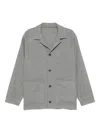 Caruso Patch-pocket Wool Jacket In Gray