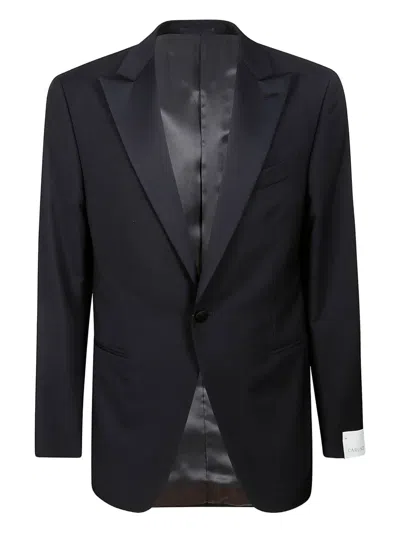 CARUSO PEAK-LAPEL WOOL-BLEND SUIT